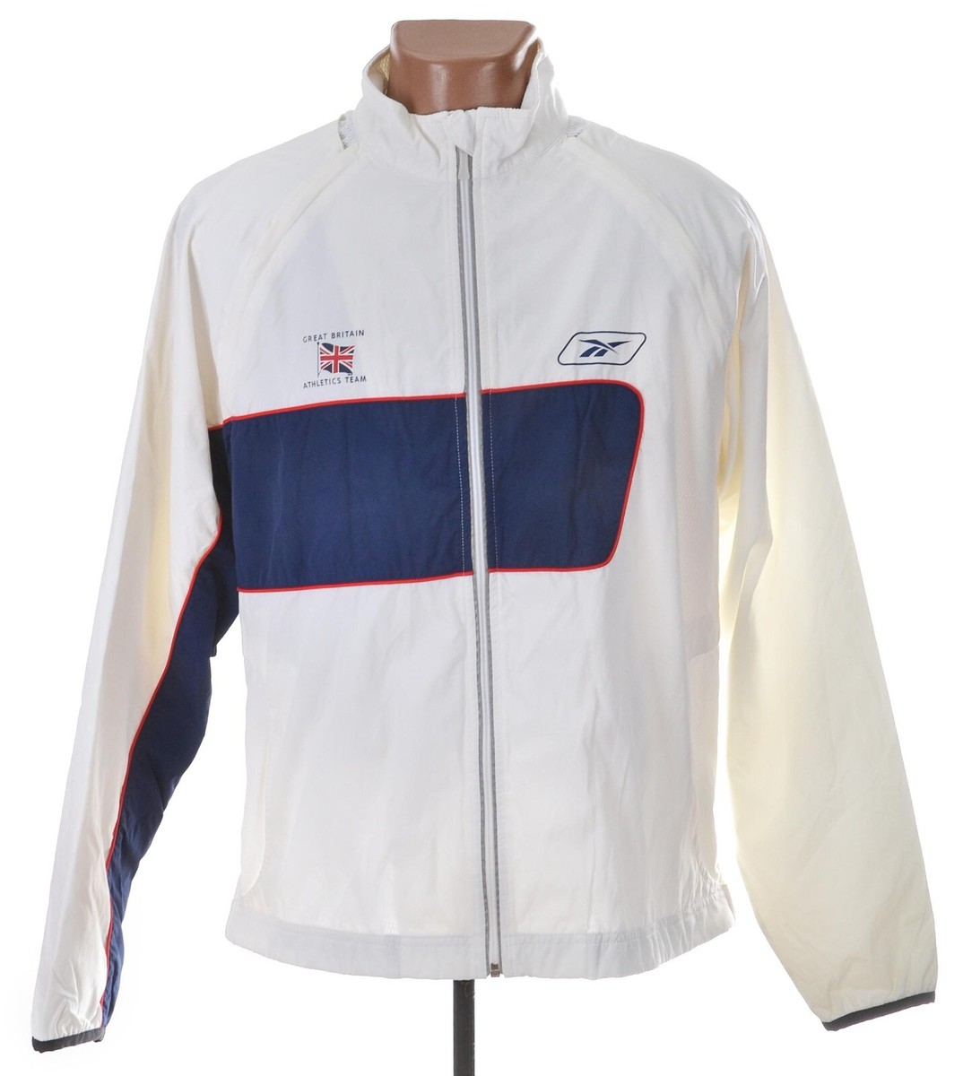 GREAT BRITAIN ATHLETICS TEAM 2002/2004 TRACK JACKET REEBOK SIZE L