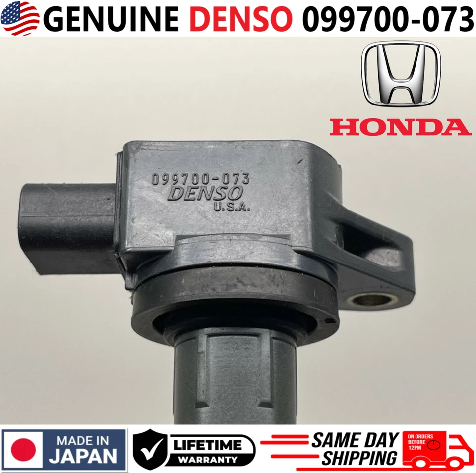 GENUINE DENSO x4 Ignition Coils For 2002-2011 Honda 2.0L I4 2.4L I4, 099700-073 - Image 2 of 4