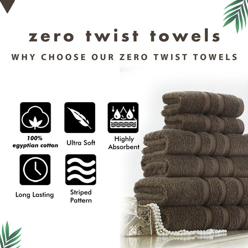 100% Egyptian Cotton Towel Soft Hand Towels Pack 4 Bale Set Clearance Stock - Picture 114 of 211