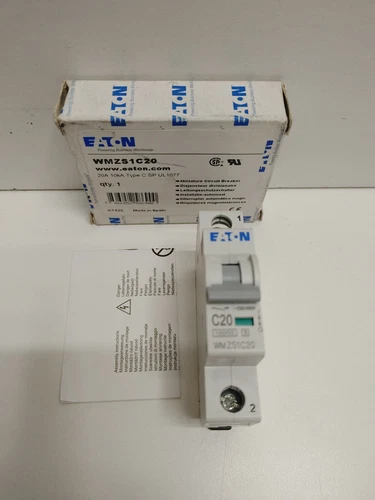 NEW OLD STOCK! EATON 20A 277V CIRCUIT BREAKER WMZS1C20