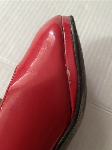 Zapatos de vestir Link rojos brillantes para niñas talla 4 - Imagen 5 de 10