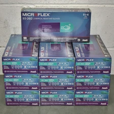 (500) Microflex Chemical Resistant Gloves 93-260, Size XS / 6, Nitrile Neoprene