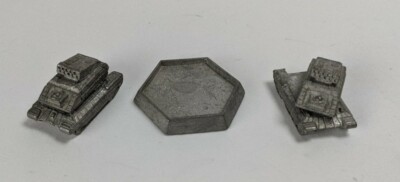 1986 Metal Battletech Ral Partha Tank Pair Missile Launcher Vehicle Set