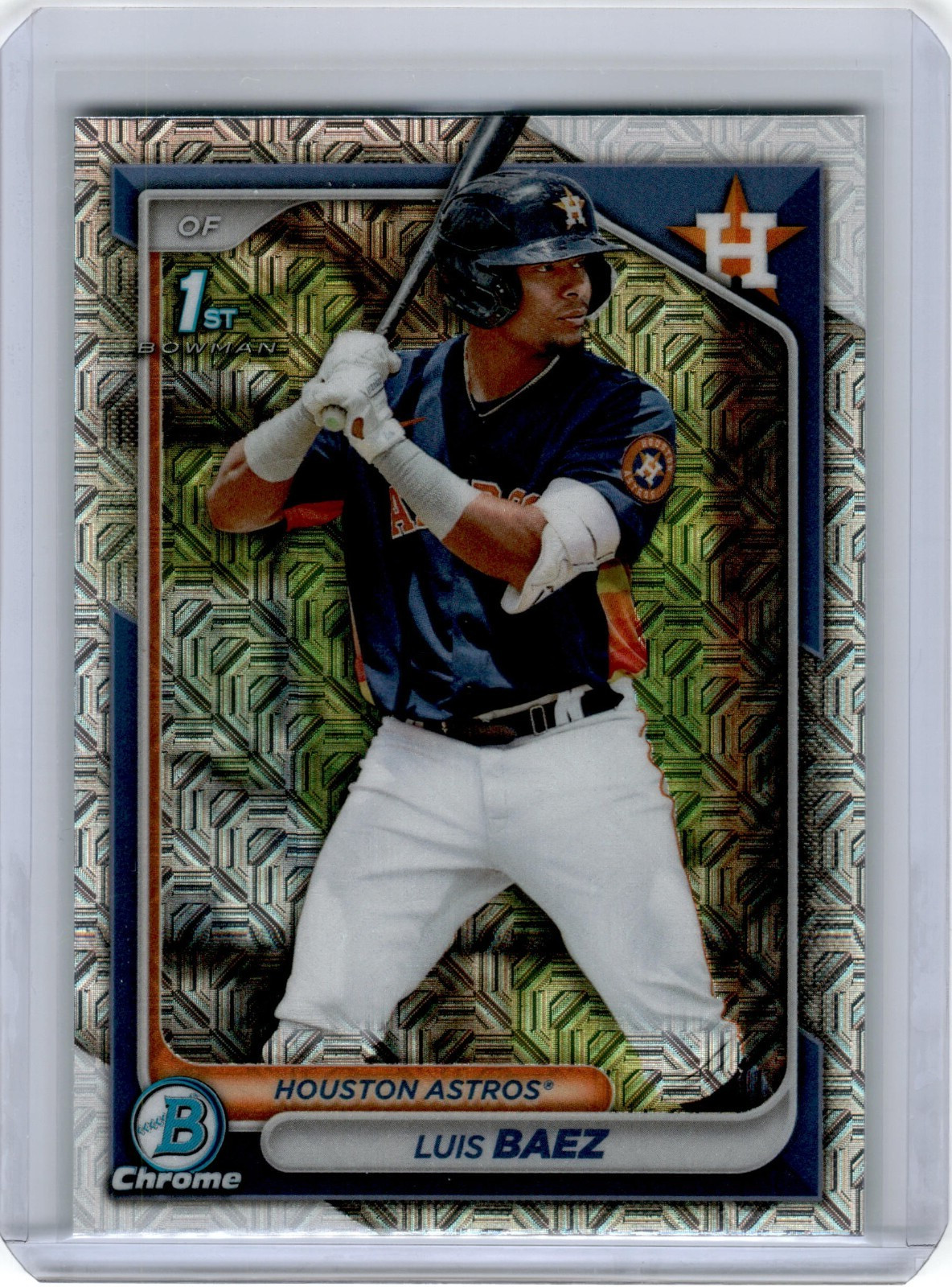 LUIS BAEZ 2024 Bowman Chrome 1st Mojo Refractor #BCP-66 - Astros