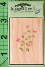 Bouquet of Love IT11B Wood Mounted rubber stamp by Image Tree NEW Heart Flowers