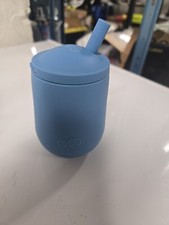 ezpz Mini Cup Straw Training System - 12 Months blue - 100 Silicone Tra...