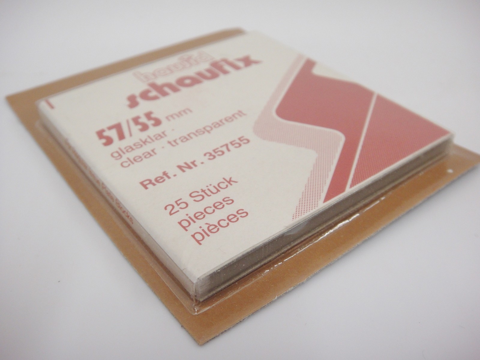 Hawid Clear Stamp Mounts 57/55 Regular Issue Plate Blocks Pack of 25 NOS (m25)