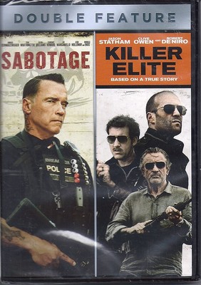 Sabotage + Killer Elite Neue Versiegelte DVD Arnold Schwarzenegger, Stratham,
