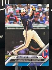 Johnathan Rodriguez RC Guardians 2024 MLB TOPPS NOW Card 222 Blue Parallel /49