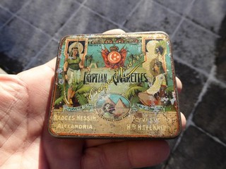 Alte Blechdose Zigarettendose 20 Dames Hadges Nessim Cigarettes Tin