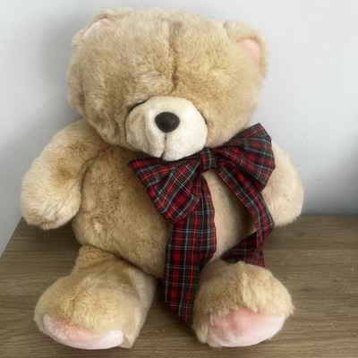 Vintage Forever Friends große 22'' Tartan Schleife 90er