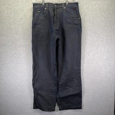 FUBU Jeans Mens 34x30 Blue Relaxed Straight Denim Hip Hop Baggy Wide Leg Y2K