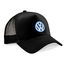VOLKSWAGEN New Black Trucker Hat Mesh Cap snapback embroidered