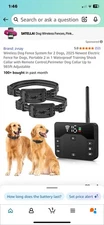 Wireless dog fence and training collar (2Dogs)
