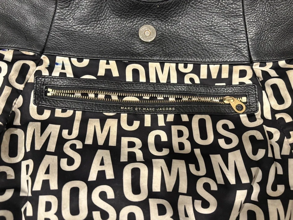 Marc By Marc Jacobs Classic Q Francesca Leather Tote Purse Bag - Image 4 of 4