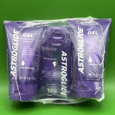 Astroglide Water Based Personal Lubricant Gel for Men and Women 4oz x 3PK