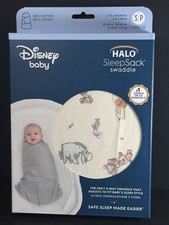 Halo SleepSack Swaddle Winnie Pooh Small 3 Way Adjustable Safe Sleep NEW