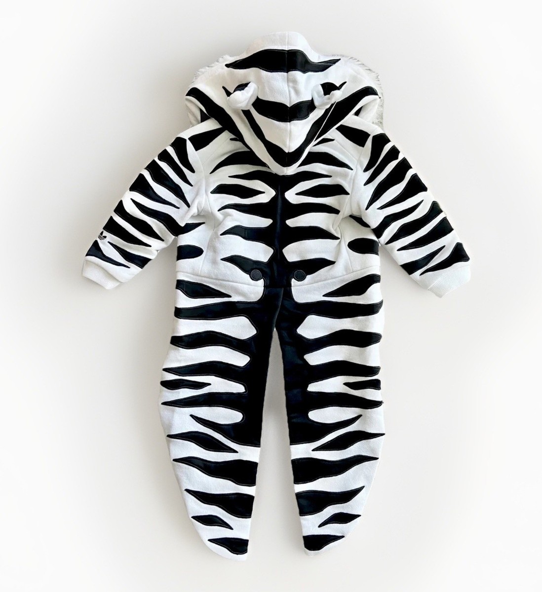 Adidas×Jeremy Scott Tiger Face Hoodie JEREMY SCOTT x ADIDAS Size L Orange Black Tiger Cotton Tailcoat