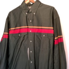 Vintage 1990s Wrangler Western Shirt 17x35 Button Long Sleeve Green Irregular