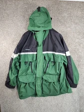 ICEARMOR by CLAM Extreme Ice Fishing Hooded Green Parka Mens 2XL