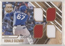 2017 Panini Elite Extra Edition Quad Materials Holo Gold 98/99 Ronald Guzman lu0