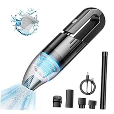 Handheld Vacuum Cleaner Cordless - Mini Car Vacuum Cleaner Rechargeable Black