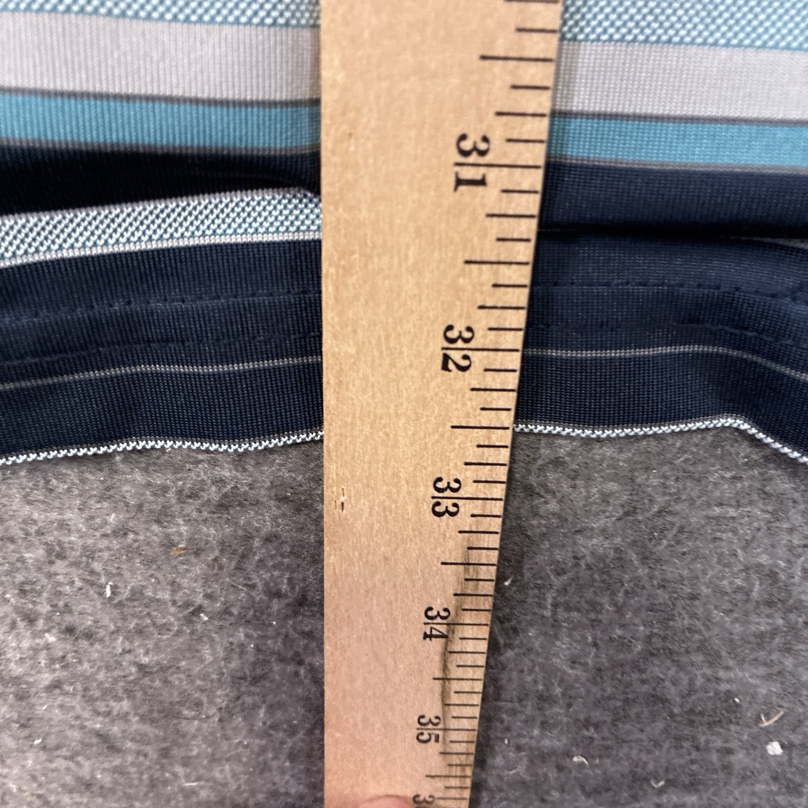 Reebok Golf Polo Mens 4XL Tall Blue Striped Performance Pull Over Stretch thumbnail 5