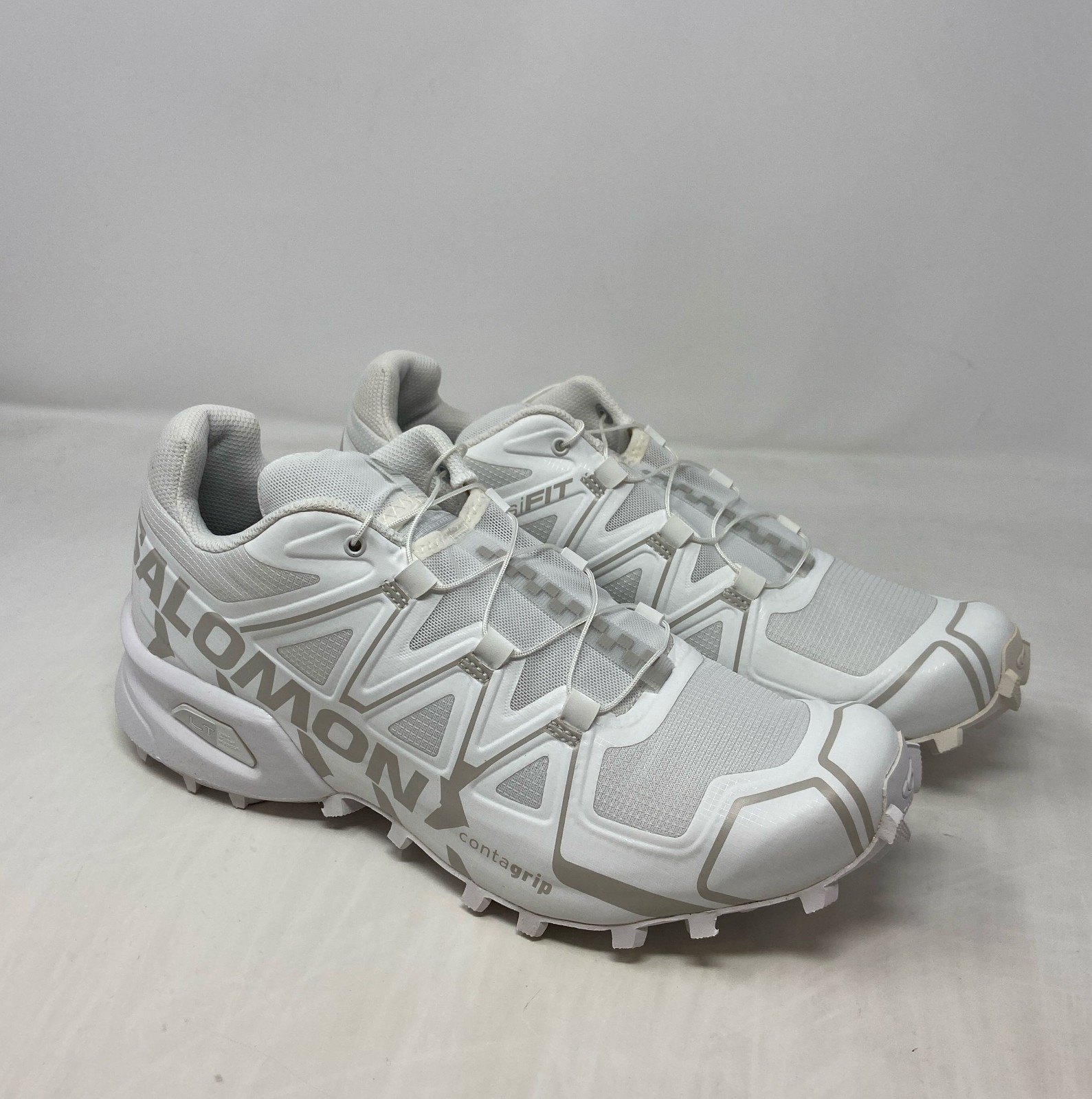Salomon Speedcross Offroad White/Lunar Rock Unisex Trail Shoes - Men’s 9.5