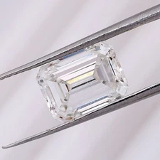 Lab Grown 1.54 Ct EMERALD Cut IGI Certified CVD Diamond EFG Color VS Clarity