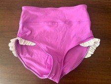 Tiger Friday Dance Bottoms Brief NWOT Size Adult Large Purple White Ruffle J
