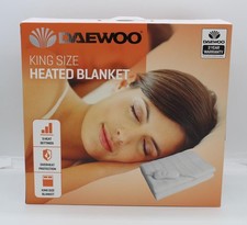 Image of Daewoo Electric Heated Blankets Choice 3 Sizes Single/Double or King 3 Settings