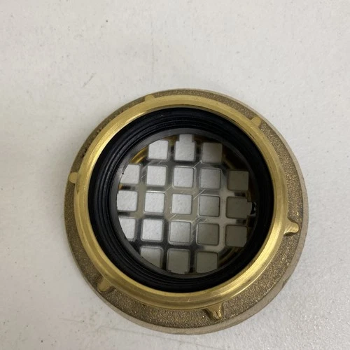 ProFlo 4-1/4" Brass Snap-in Shower Drain PF140NC SS Grate for 2" SCH40DWV Pipe - Picture 4 of 7