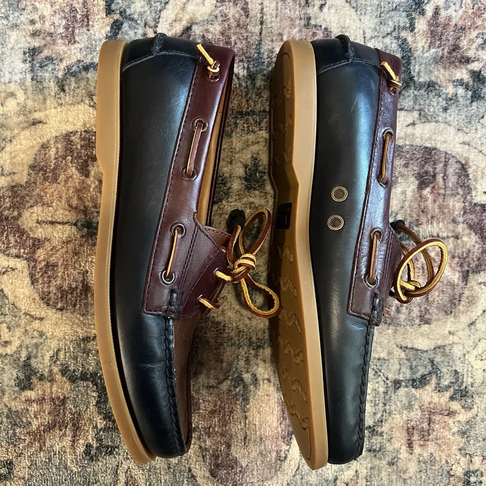 Zapatos de barco de cuero Merton Polo Ralph Lauren para hombre talla 10 D - 14557 Foto 3 de 4