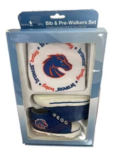 Baby Fanatic NCAA Football Boise State Broncos Fan Infant Baby Bib & Shoes Set