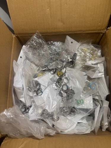 Fun & Vintage Costume Jewelry Lot 50 Rings Assorted Styles and Sizes