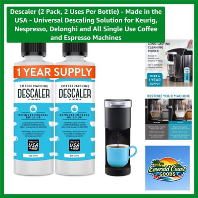 #ad Descaler 2 Pack 2 Uses Per Bottle Made in the Universal Descaling Solut... $27.54
