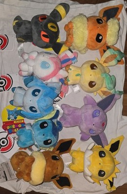 Full Set Of Pokédolls Pokémon Center Eevee Evolutions