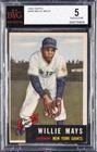 1953 TOPPS #244 WILLIE MAYS BVG 5