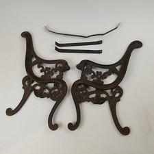 Panca vintage in ghisa testa di leone lati estremità panca bambini progetto rustico