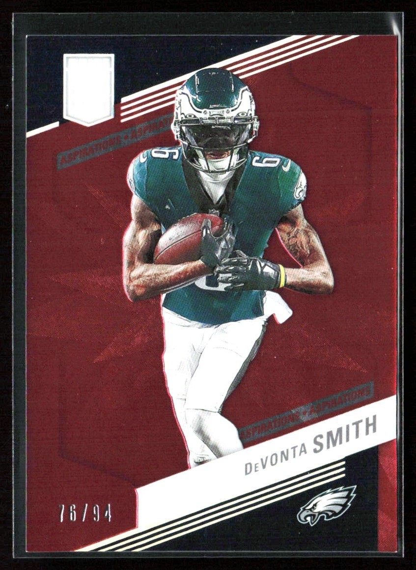 DeVonta Smith 2023 Donruss Elite Aspirations Red /94 #33 Philadelphia Eagles