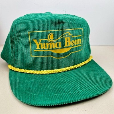 Vintage Corduroy Yuma Bean Farm Colorado USA Trucker Hat Snapback Dad Cap