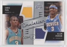 2008-09 Upper Deck Emulation Dual Memorabilia Chris Paul Allen Iverson HOF 0uz8