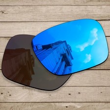 hdhut Anti-Scratch Polarized Replacement Lens for-Oakley Sliver XL Ice Blue