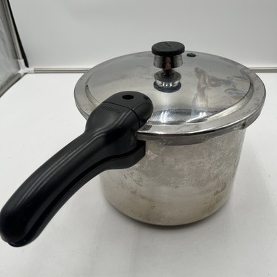 Presto Pressure Cooker 409A 6 Quart Heavy Duty Aluminum With Jiggler Good Seal