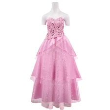 Wicked Glinda Cosplay Costume Women Pink Dress Girls Outfit Custom Made