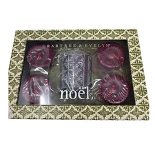 Deadstock Y2K Crabtree Evelyn Christmas Holiday Gift Set 5 Votive Candle Noel