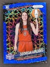 2025 Panini WNBA Prizm GEORGIA AMOORE Rookie Blue Velocity #140 Mystics (A)