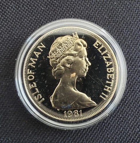 Pobjoy Mint - Isle of Man  Crown Coin - 1981 The Royal Wedding