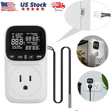 Digital Thermostat Temperature Controller Heating Cooling Greenhouse  Incubator