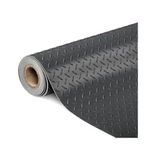 7.5x20ft Garage Flooring Roll, Thick PVC Diamond Plate for Vehicle Protection